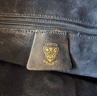 GUCCI Vintage Black Leather Shoulder Bag
