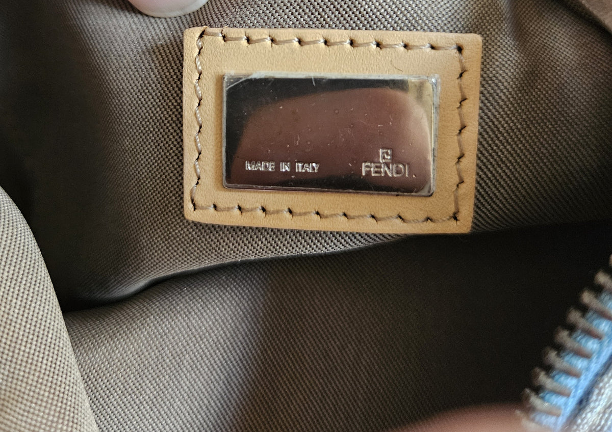 FENDI Vintage Monogram Jacquard Crossbody Bag
