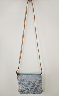 FENDI Vintage Monogram Jacquard Crossbody Bag