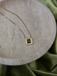 Dior Gold-Plated Necklace square medaillon