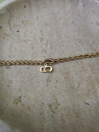 Dior Gold-Plated Necklace with CD Charm