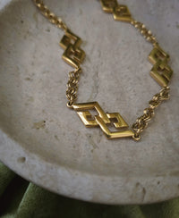 Vintage Givenchy Geometric Sautoir Necklace