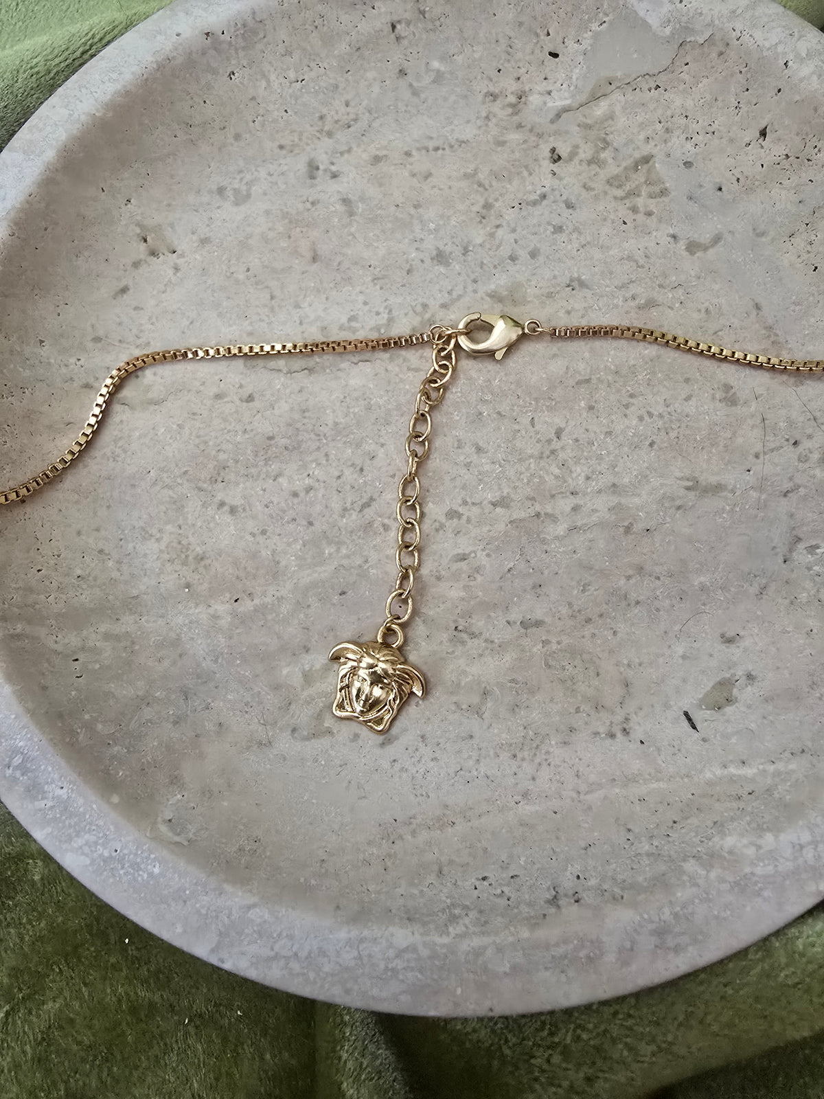 Versace Vintage Gold Crown Pendant Necklace