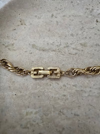 Givenchy Vintage Gold Shell Charm Necklace