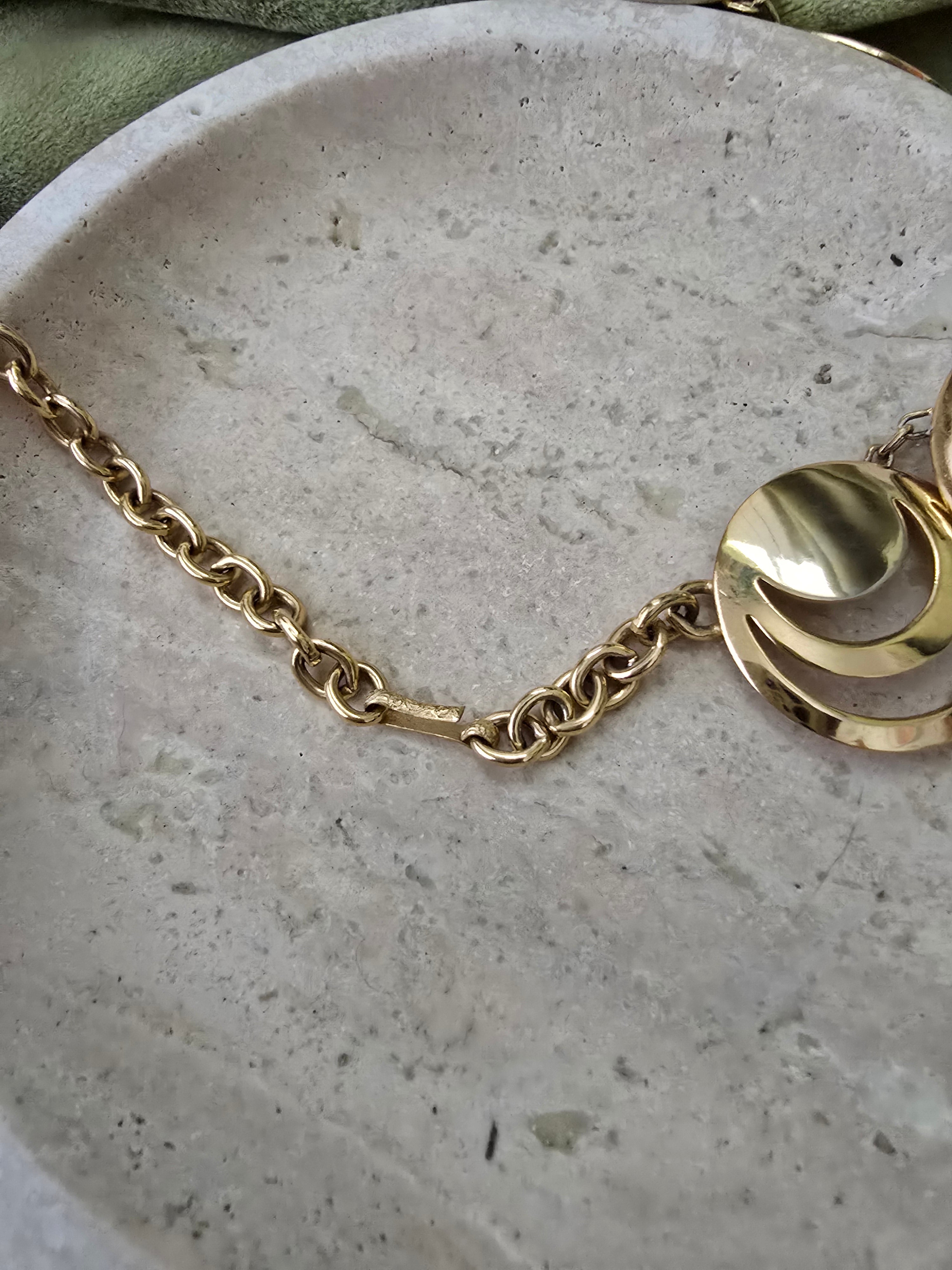 ✨良品✨CELINE ♡ Vintage ♡ simple necklace CELINE Vintage Macadam Logo Necklace Pendant Accessory