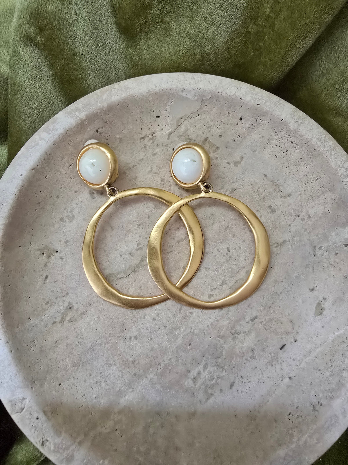 Vintage Givenchy Clip-On Hoop Earrings