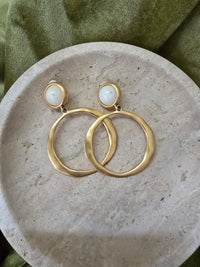 Vintage Givenchy Clip-On Hoop Earrings