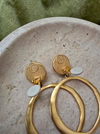 Vintage Givenchy Clip-On Hoop Earrings