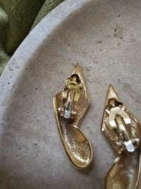 Givenchy Vintage 1980s Gold-Plated Clip-On Earrings