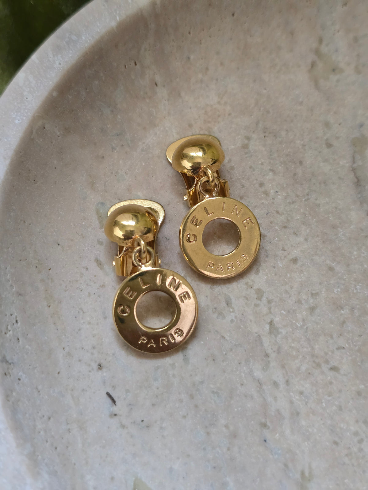 Vintage Celine Clip-On Earrings