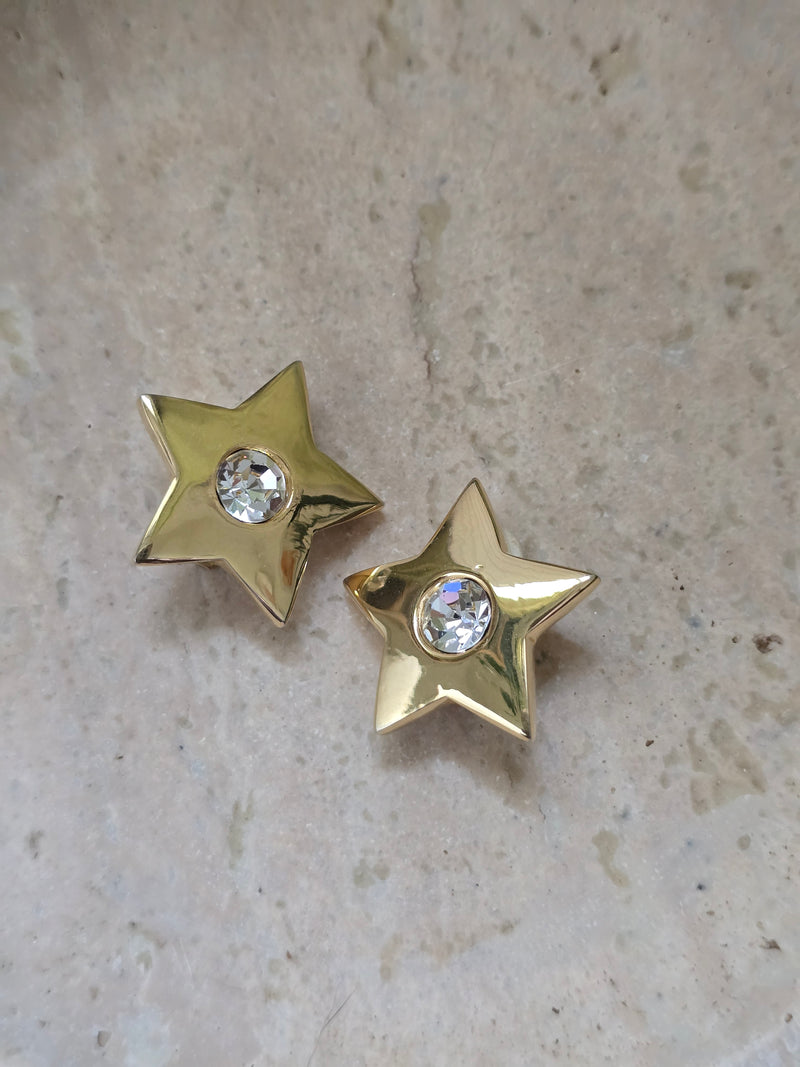 Vintage Givenchy Star Clip-On Earrings
