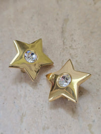 Vintage Givenchy Star Clip-On Earrings