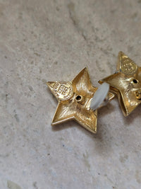Vintage Givenchy Star Clip-On Earrings