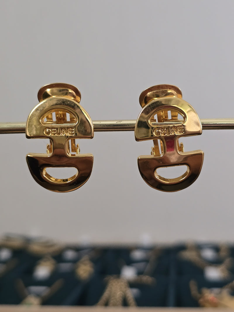 Vintage Celine Clip-On Earrings