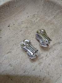 Vintage Dior Parure – Silver Tone Brooch & Clip-On Earrings Set