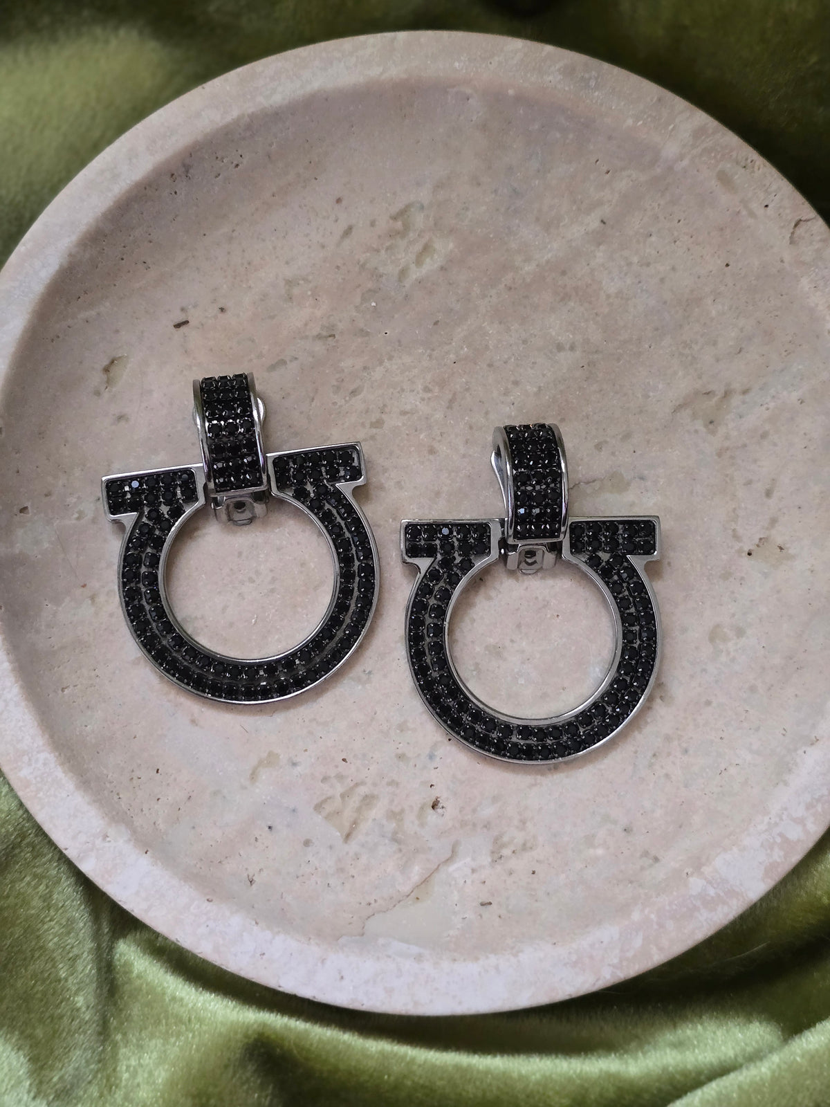 Vintage Salvatore Ferragamo Clip-On Earrings