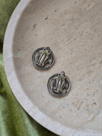 Vintage Versace Medusa Clip-On Earrings – Silver-Tone