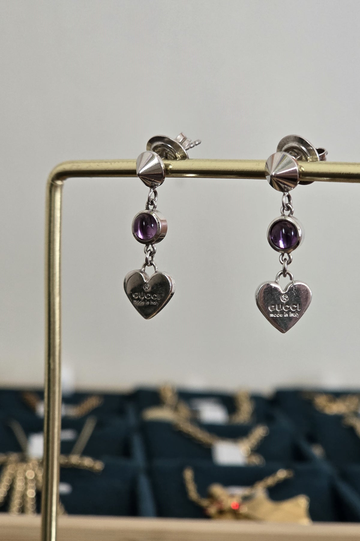 Vintage Gucci Silver Earrings