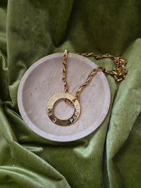 Vintage Celine Paris Necklace - Round Pendant