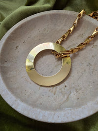 Vintage Celine Paris Necklace - Round Pendant