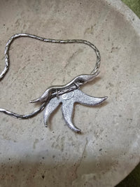 Givenchy Vintage Silver Starfish Pendant Necklace