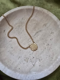 Givenchy Vintage Gold-Plated Necklace- Round Pendant