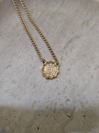Givenchy Vintage Gold-Plated Necklace- Round Pendant