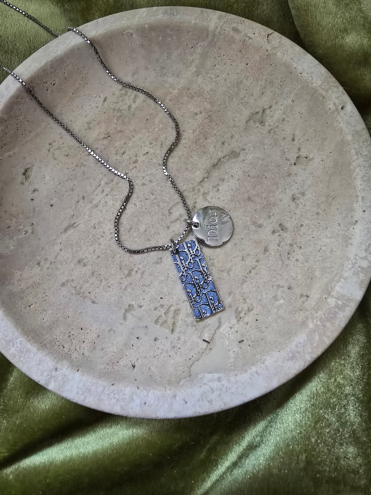 Dior Oblique Logo Necklace