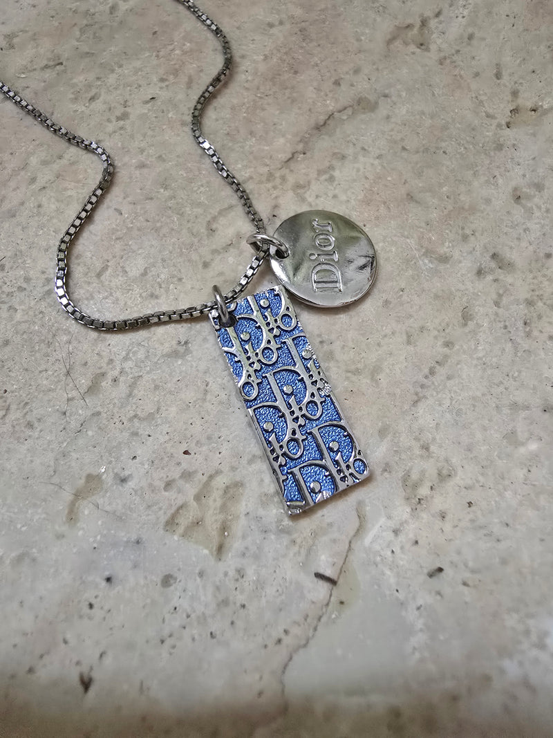Dior Oblique Logo Necklace