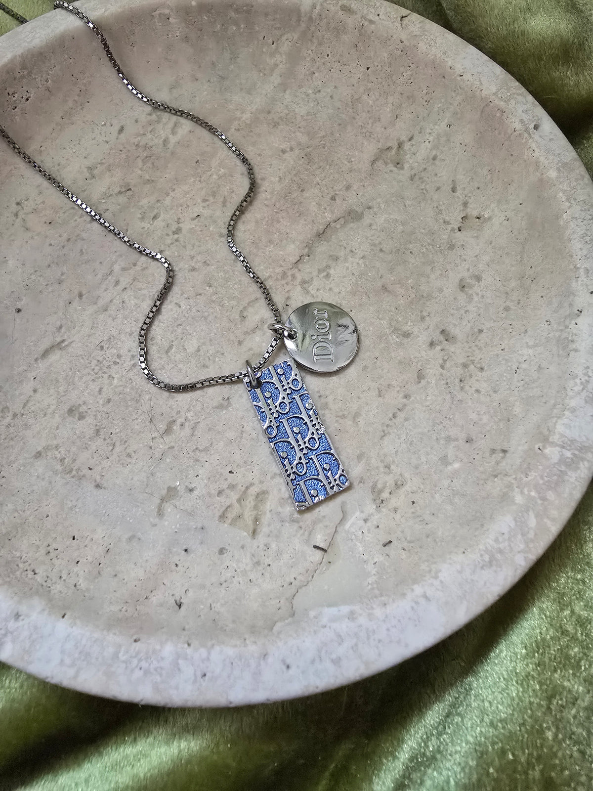 Dior Oblique Logo Necklace