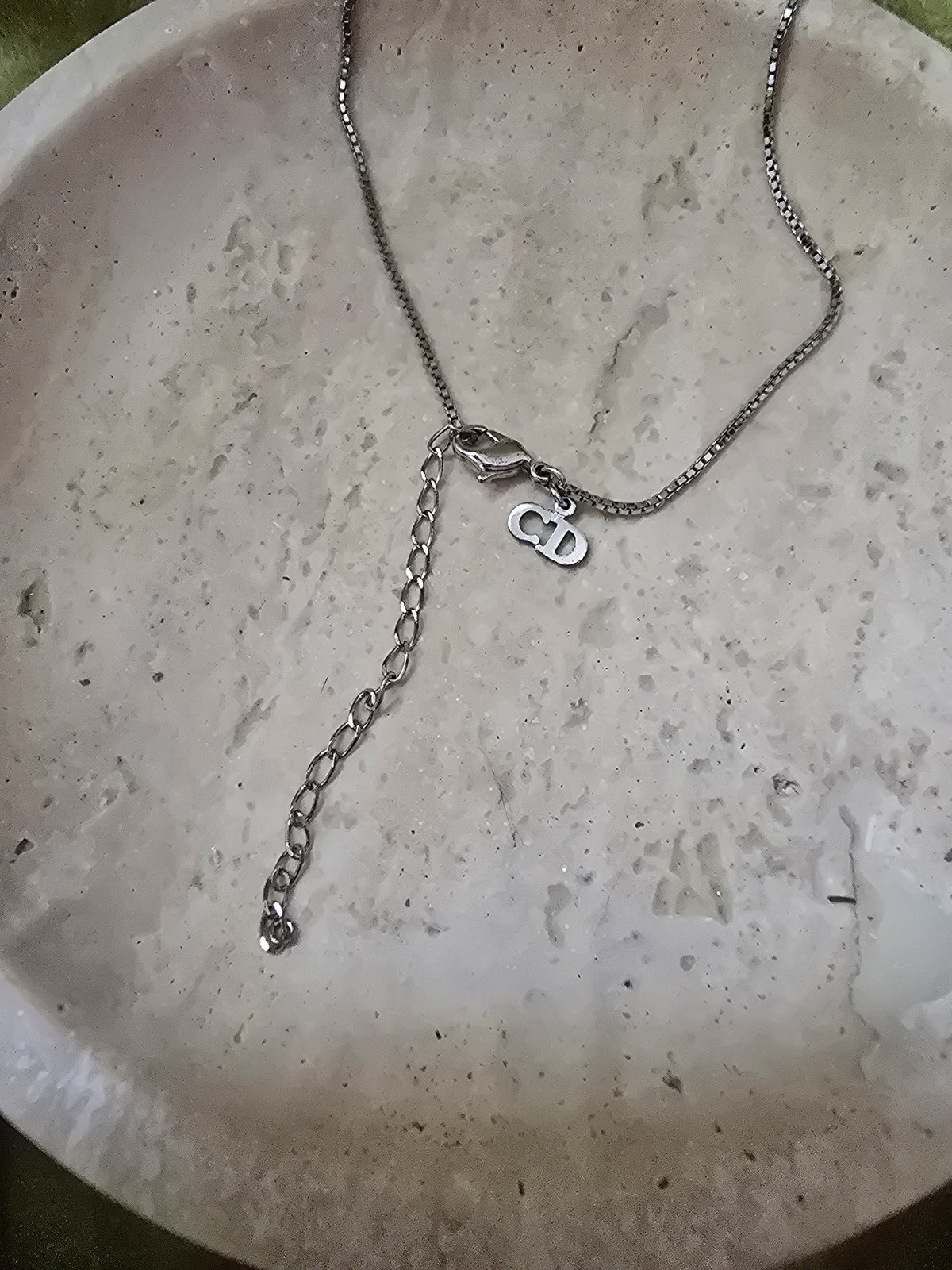 Dior Oblique Logo Necklace
