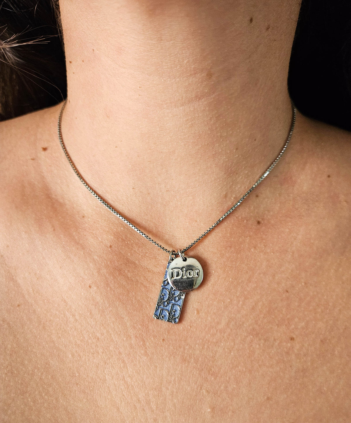 Dior Oblique Logo Necklace