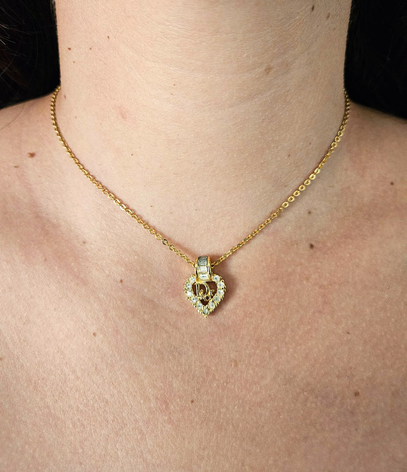 Christian Dior Vintage Heart Necklace