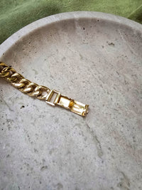 CELINE Vintage Horse Carriage Chain Bracelet