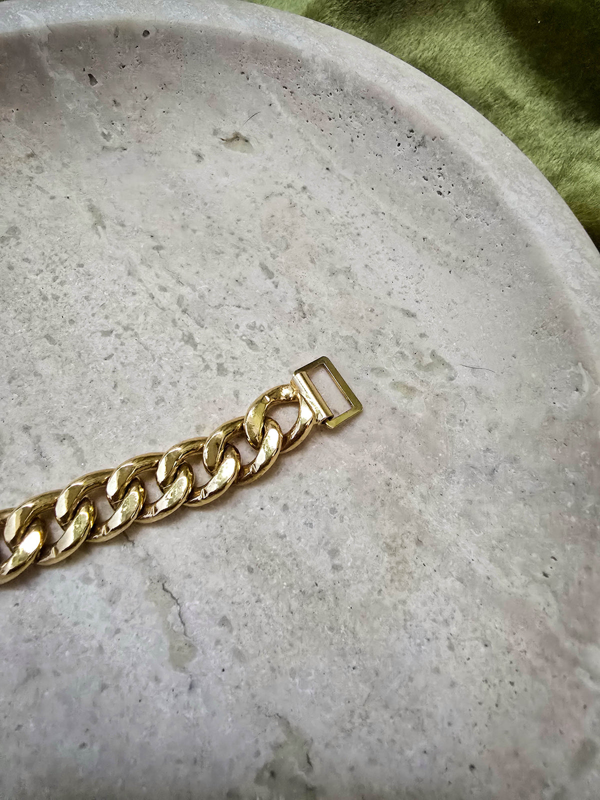 CELINE Vintage Horse Carriage Chain Bracelet