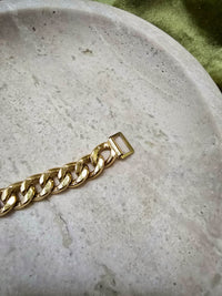 CELINE Vintage Horse Carriage Chain Bracelet
