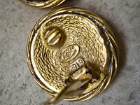 Chanel Vintage 1993 Gold-Plated Clip-On Earrings