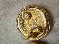 Chanel Vintage 1993 Gold-Plated Clip-On Earrings