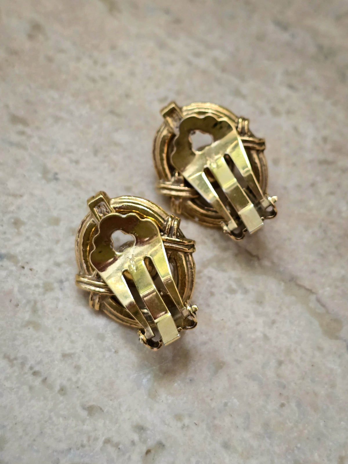 Yves Saint Laurent Vintage Clip-On Earrings Pearls