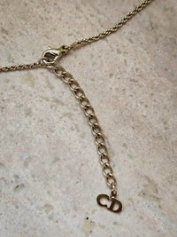 Dior Vintage Gold-Plated Heart Pendant Necklace – Elegant 1980s Design