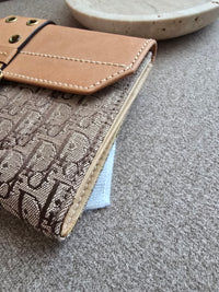 Portefeuille Dior Monogram Oblique et Cuir Lisse