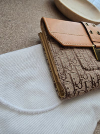 Portefeuille Dior Monogram Oblique et Cuir Lisse