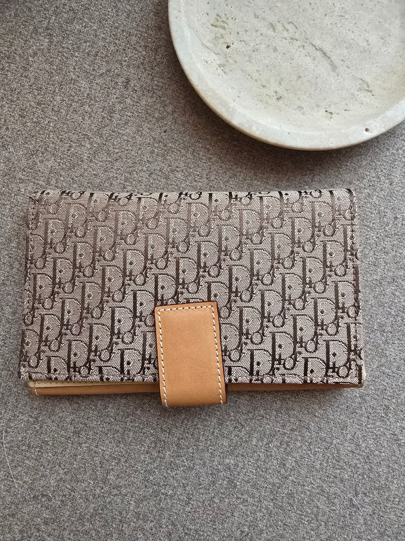 Dior Monogram Oblique and Smooth Leather Wallet