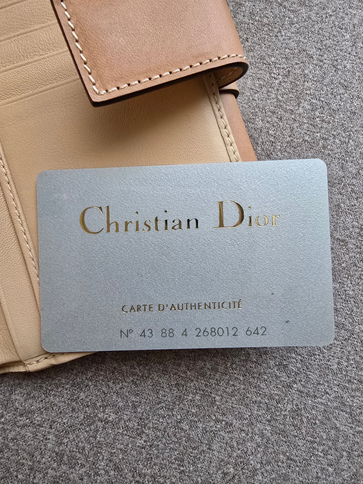 Portefeuille Dior Monogram Oblique et Cuir Lisse