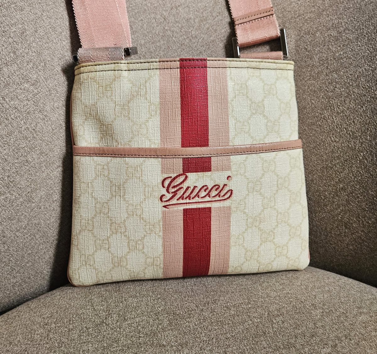 Gucci Y2K Crossbody Bag in Coated Canvas