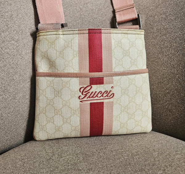 Gucci Y2K Crossbody Bag in Coated Canvas