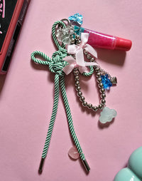 RARR VINTAGE Heart & Bead Bag Charm – Made in France