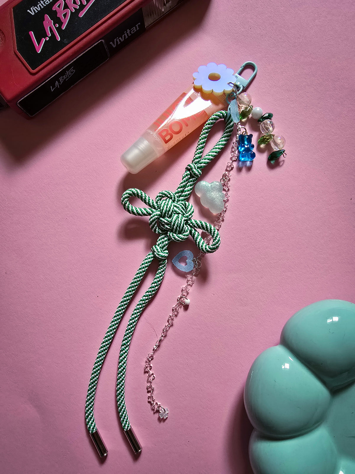 RARR VINTAGE Knot & Bead Bag Charm – Made in France