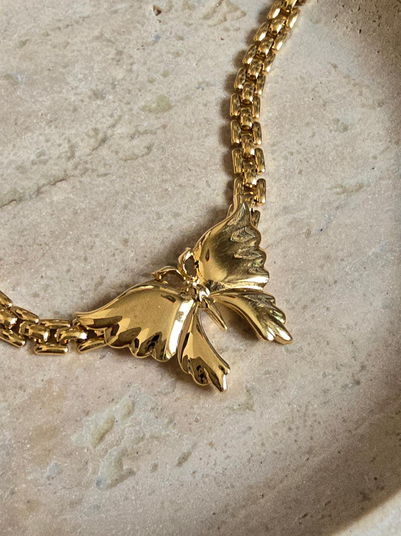 Vintage Nina Ricci Butterfly Choker Necklace