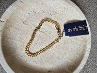 Vintage Givenchy Gold-Plated Chain Link Necklace an Bracelet